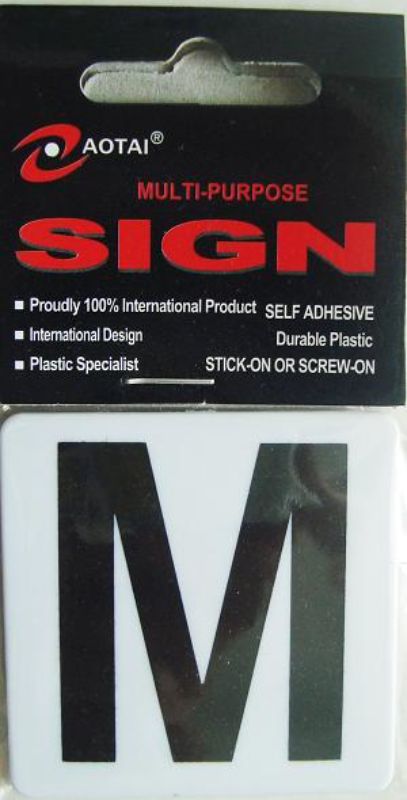Plastic Sign - M (Set of 12)