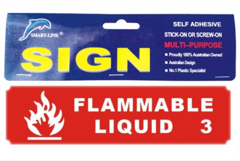 Sign - FLAMMABLE LIQUID (Set of 12)
