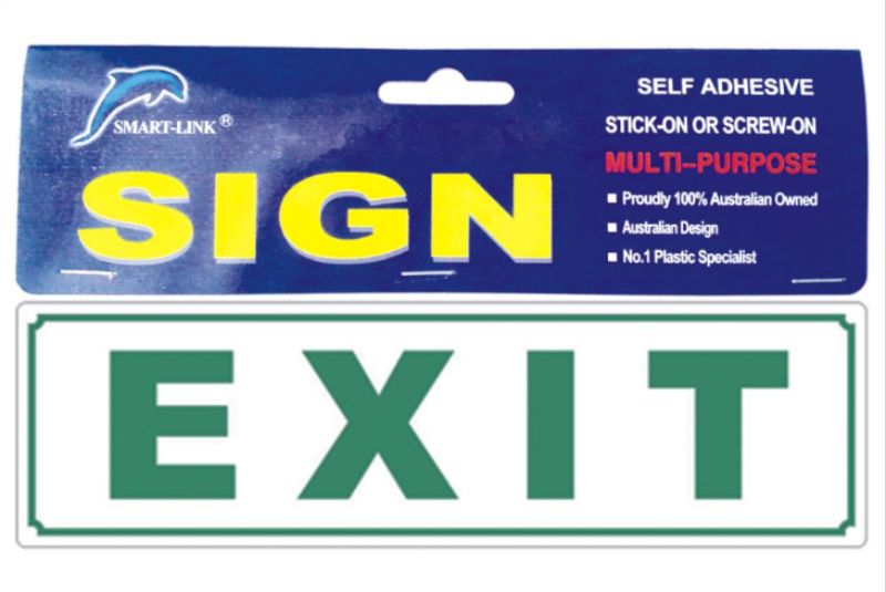 Sign - Fire Exit 2 (Set of 6)