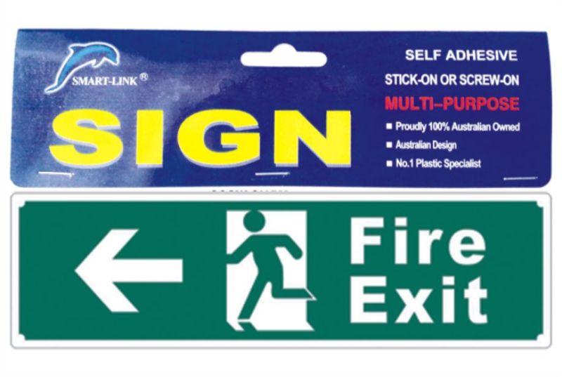 Sign - Fire Exit 3 (Set of 6)
