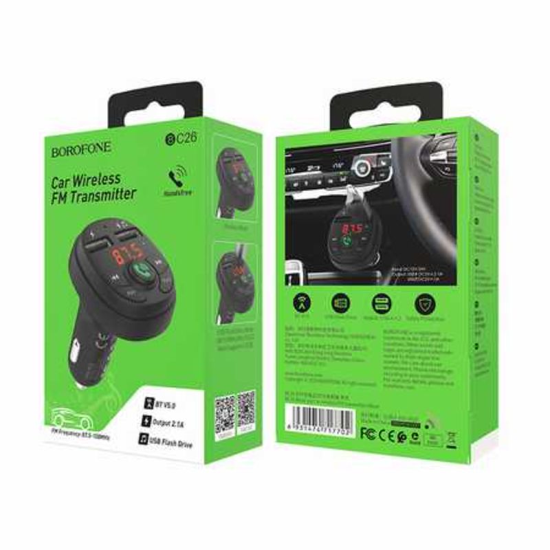 Borofone Music Joy Car Bluetooth FM Transmitter