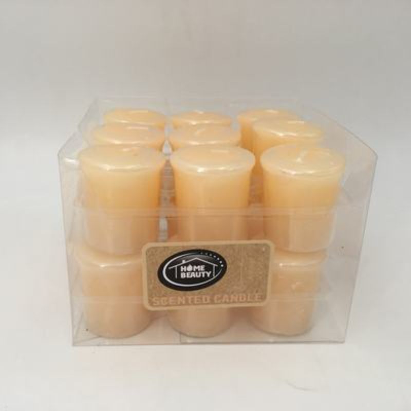 Votive Candle - Beige Amber Vanilla (Set of 18)