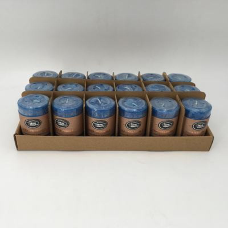 Scented Candle - Rustic Royal Blue 5 x 7.5cm (Set of 18)