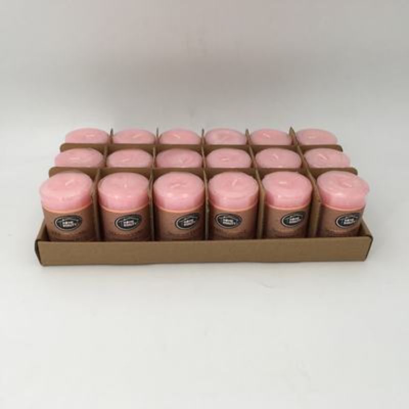 Scented Candle - Rustic Pink 5 x 7.5cm (Set of 6)