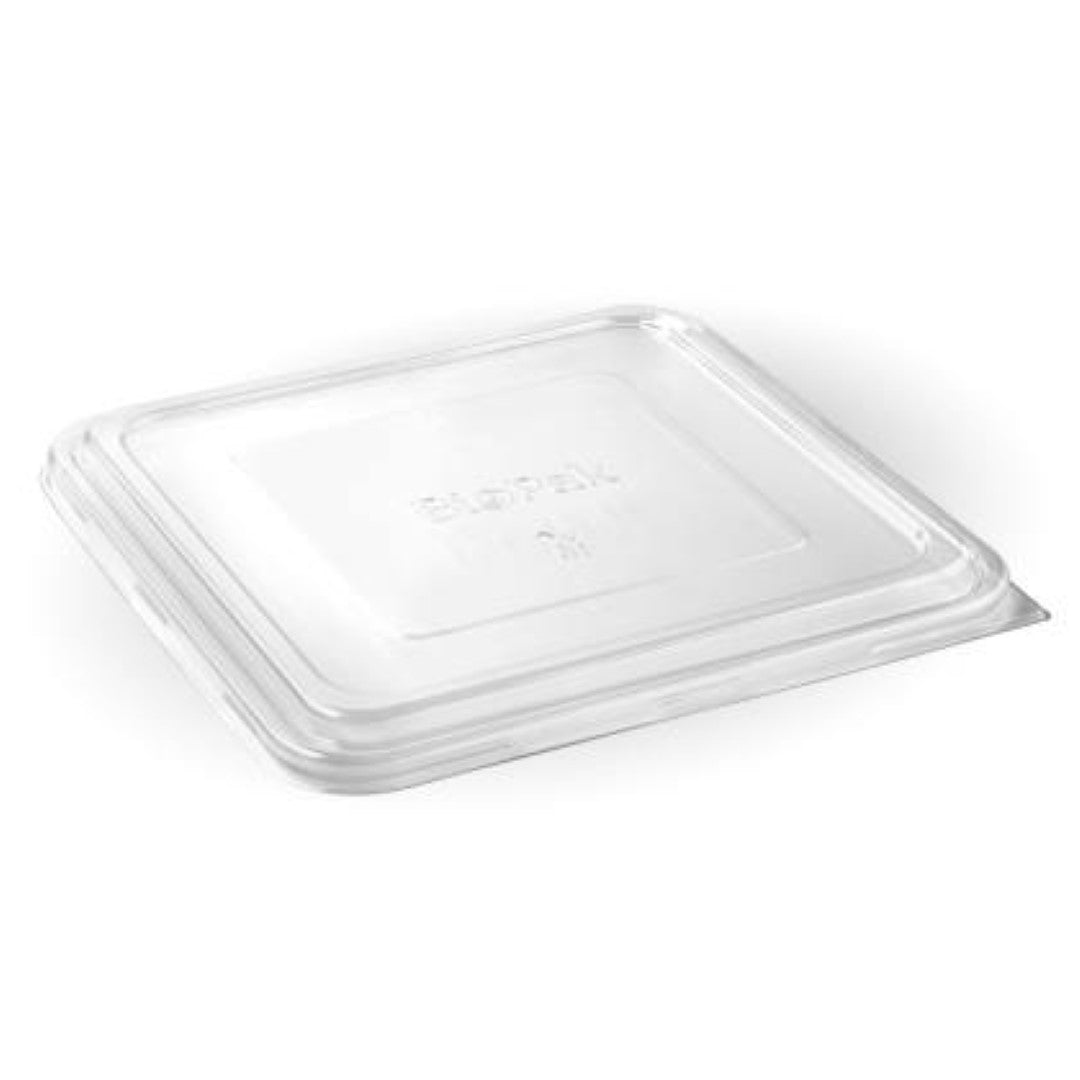 Lid Plastic 3 4 & 5 Compartment Large Clear - Biopak (75PC)