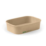 Container Paper Rectangle Natural 500Ml - Biopak (50PC)