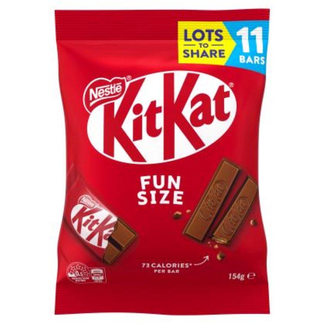 Chocolate Kit Kat Fun Pack 11 Bars - Nestle (154G)