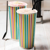 Cup Milkshake Paper 24oz Stripe - Caterer's Choice (25PC)