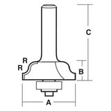 CARBITOOL Window Sash & Rail Bit, 42mm cutting width, designed for precise woodworking and creating divided light sash designs.