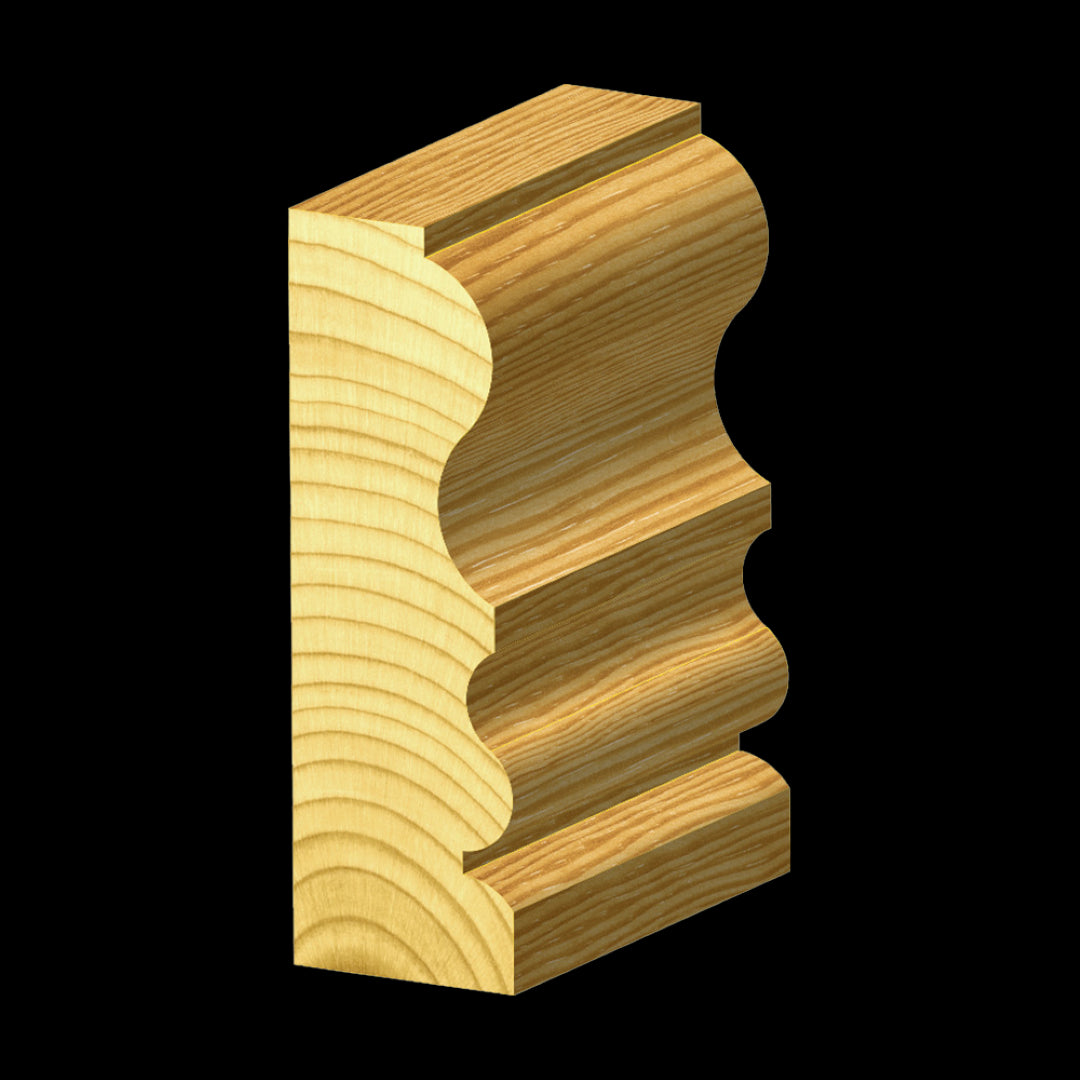 CARBITOOL Face Moulding Bit with Ball Bearing Guide - 2 Flute - Carbide Tipped (31.8mm x 57.1mm)