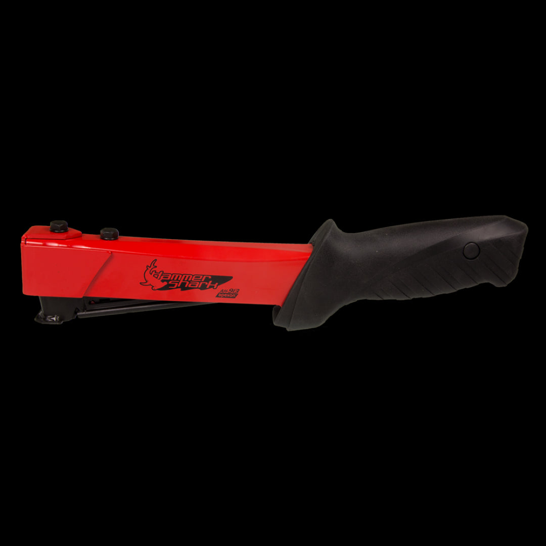 APEXON Heavy Duty Hammer Tacker features all-steel construction, ergonomic grip, and bottom-loading for effortless staple changes.