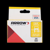 ARROW T59 Insulated Clear Staples (6mm x 6mm)