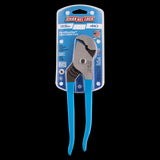 CHANNELLOCK 240mm Nutbuster pliers with parrot jaws for exceptional grip on round surfaces, featuring ergonomic blue grips.