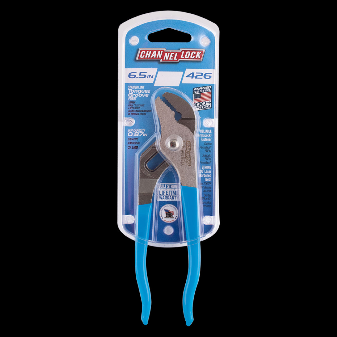 CHANNELLOCK 165mm Straight Jaw Tongue & Groove Plier