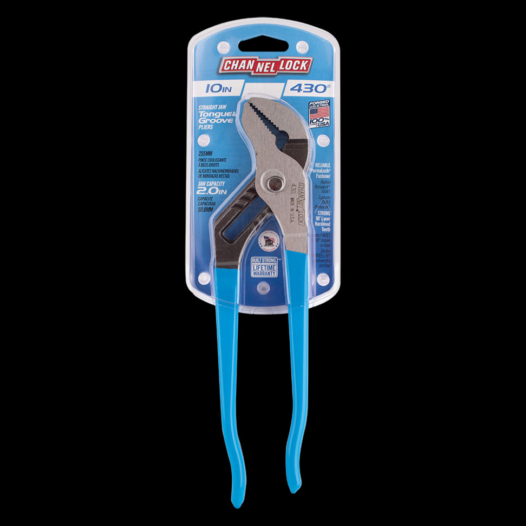 CHANNELLOCK 255mm Straight Jaw Tongue & Groove Plier