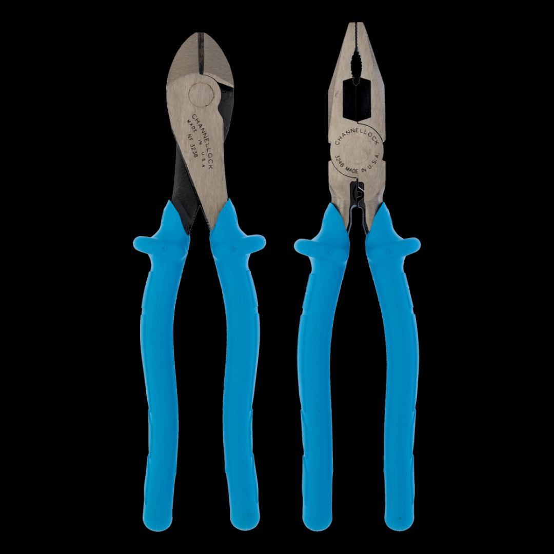 CHANNELLOCK Linesman and Diagonal Cutting Plier Set