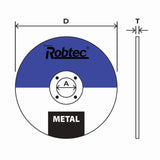 ROBTEC Cutting Wheel for Metal (100mm x 3.2mm x 16mm)