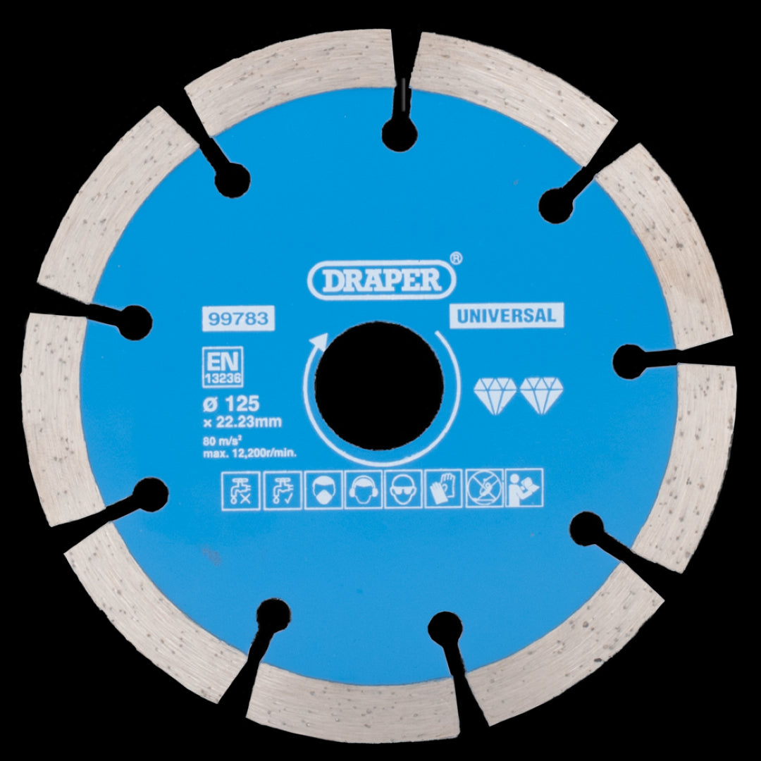 125mm Segmented Diamond Blade for precise cutting of concrete, bricks, stone, granite, and marble with excellent durability.