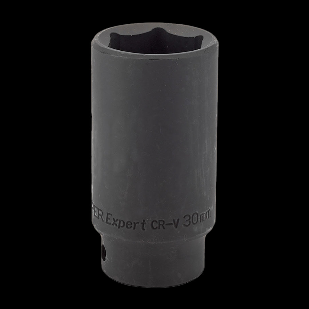 DRAPER 30mm 1/2 inch drive deep impact socket, designed for heavy-duty tasks with superior strength and reliability.