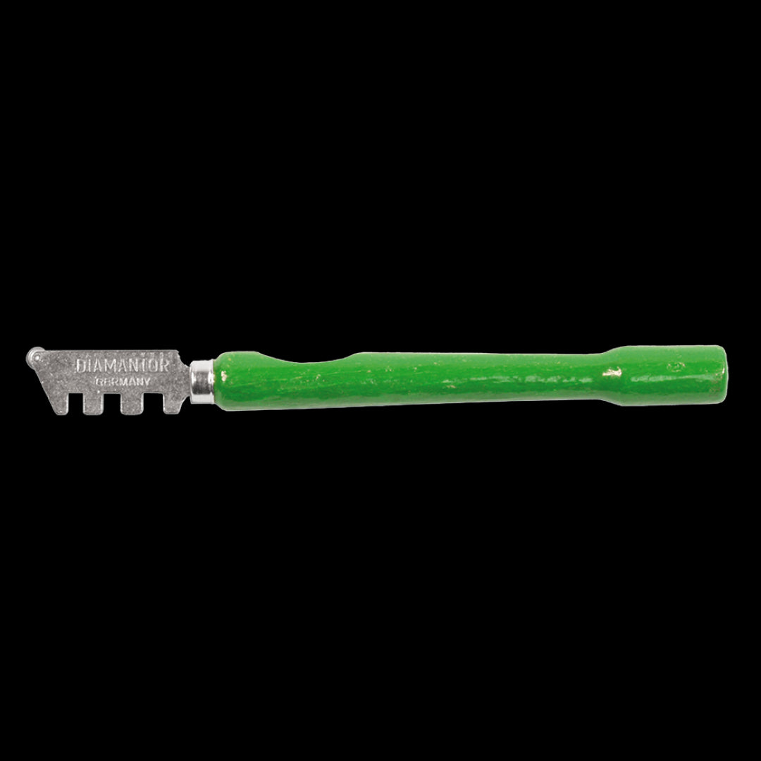 TOOLWARE Glass Cutter with ergonomic handle and precision wheel for clean, effortless cuts in various glass types.