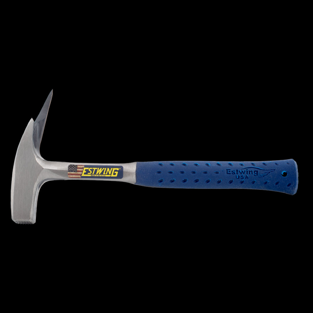 Durable 21oz Estwing Milled Latthammer with shock reduction grip, ideal for roofing and carpentry tasks.