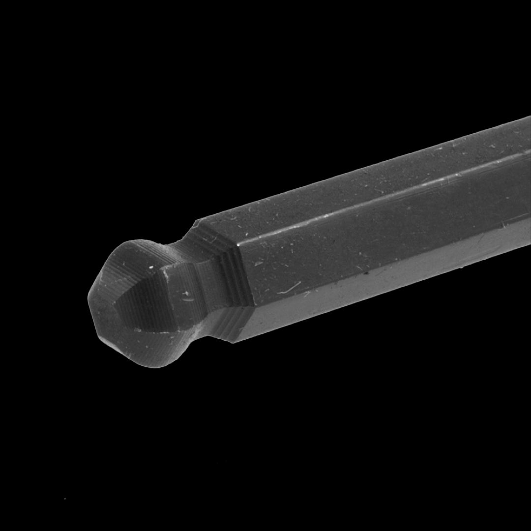 EKLIND 17mm Ball Hex-L Key with premium alloy steel, heat-treated for strength, and 30-degree angled access for tight spaces.