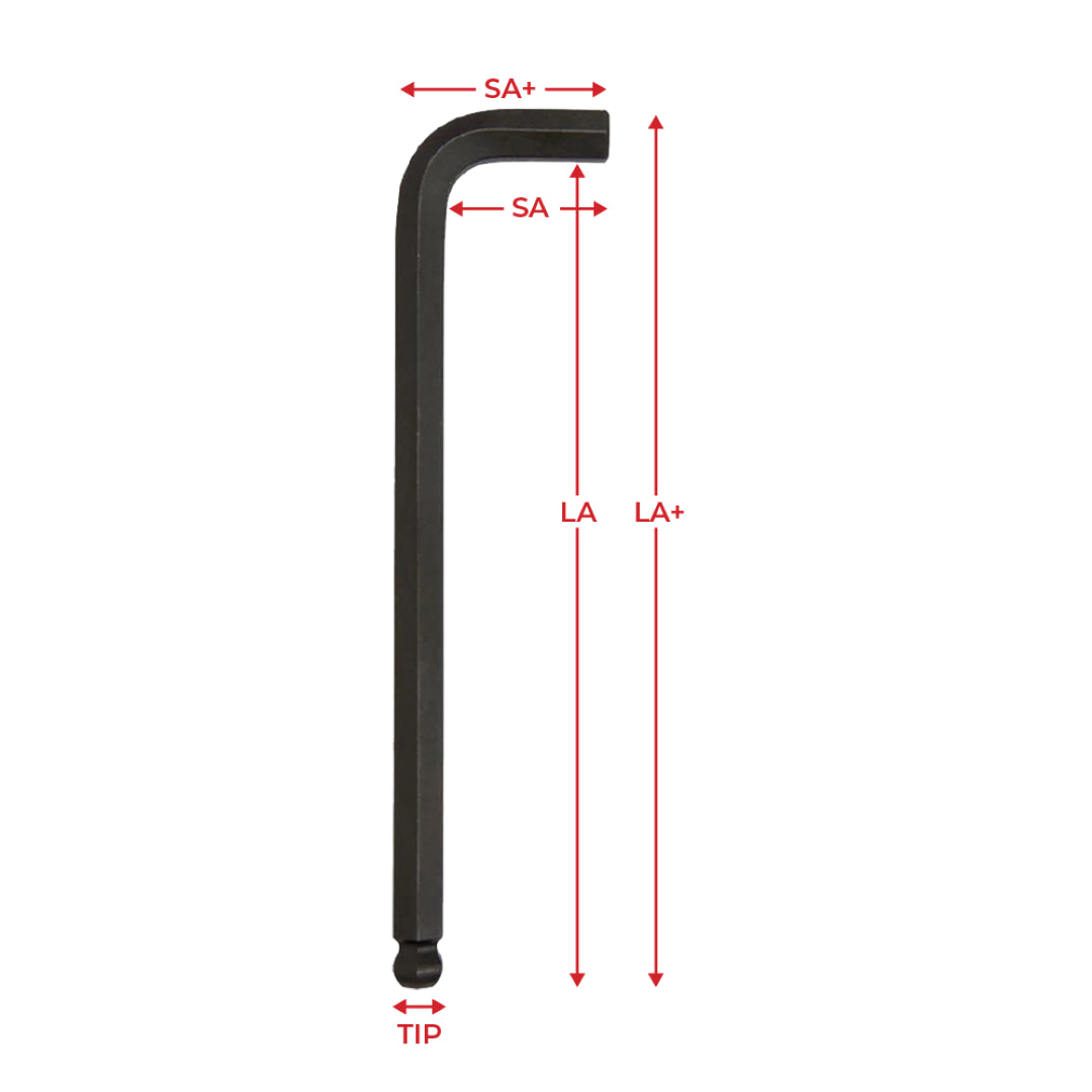 EKLIND 17mm Ball Hex-L Key with premium alloy steel, ball-end design for angled access, and durable rust-resistant finish.