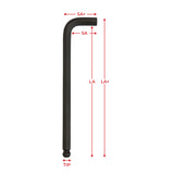 EKLIND 17mm Ball Hex-L Key with premium alloy steel, ball-end design for angled access, and durable rust-resistant finish.