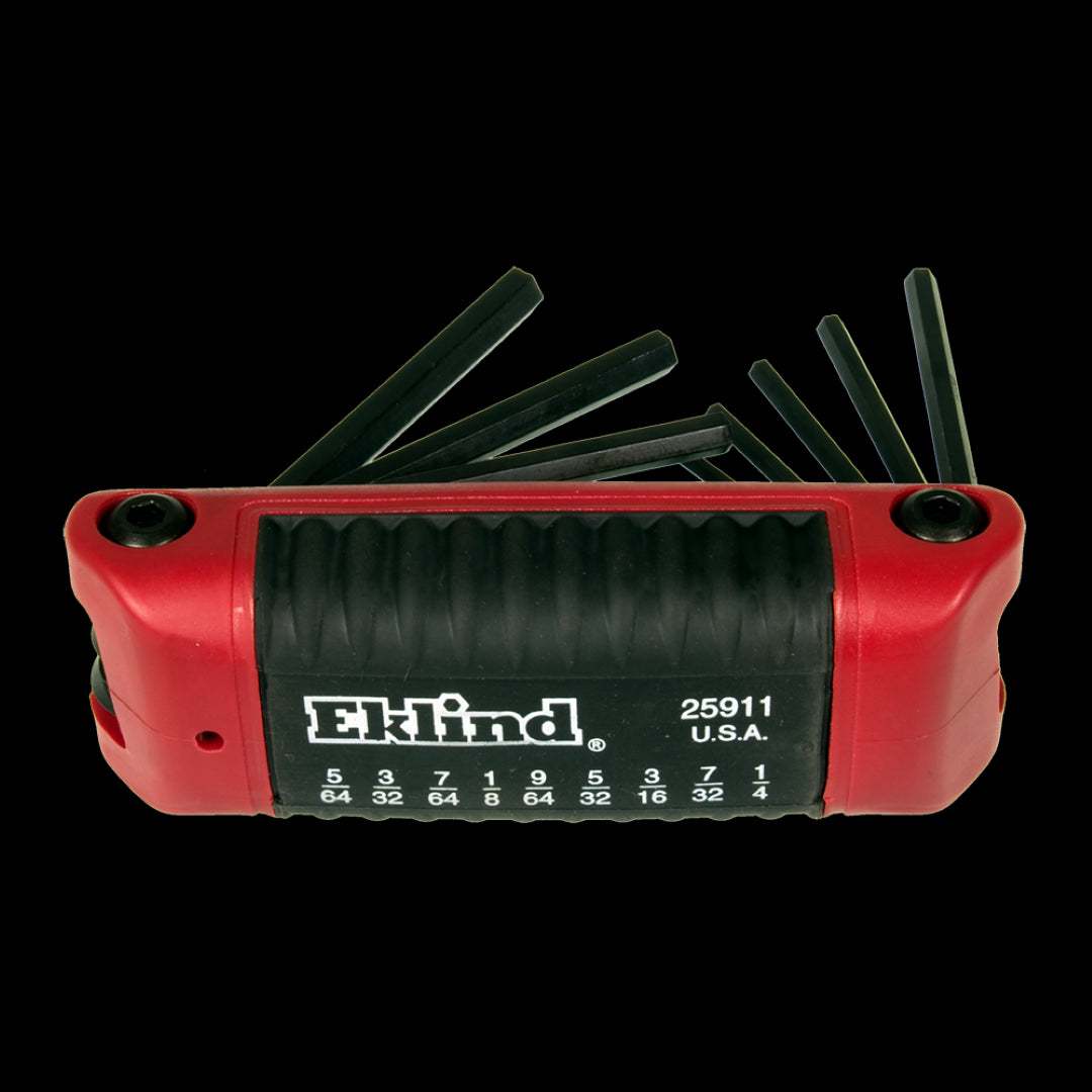 EKLIND Ergo-Fold Hex Key Set (5/64" - 1/4") - 9pc