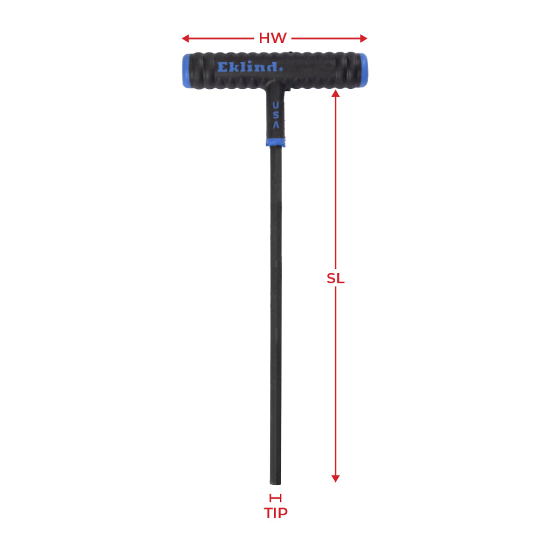 EKLIND Hex End T-Key (225mm x 5mm)