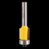 ECONOCUT flush trimming bit with ball bearing guide, 2-flute design, 12.7mm diameter for precise woodworking cuts.