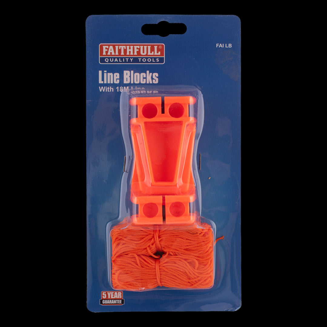 FAITHFULL 2pc Line Blocks with 18m String Line