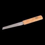 FOOTPRINT Shoe Knife with 4.5-inch hardened steel blade and Beechwood handle, perfect for DIY and crafting tasks.