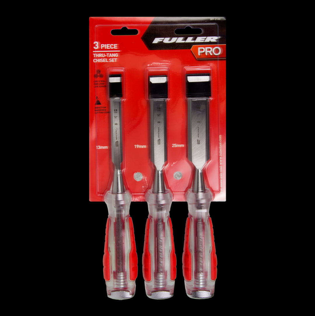 FULLER Tangthru Chisel Set - 3pc