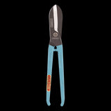 GILBOW 300mm Straight Tin Snips for precise metal cutting, featuring durable blades and a secure non-slip grip.