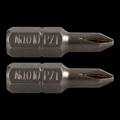 GFB No.1 Pozi Bit - 25mm for precise fastening, crafted for durability, ideal for DIY and professional use.