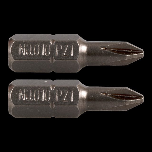 GFB No.1 Pozi Bit - 25mm for precise fastening, crafted for durability, ideal for DIY and professional use.