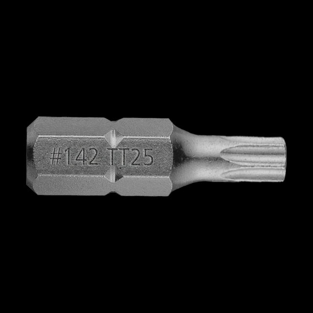 GFB T-25 Torx Tamperproof Bit - 25mm for secure fastening in automotive and home improvement applications.