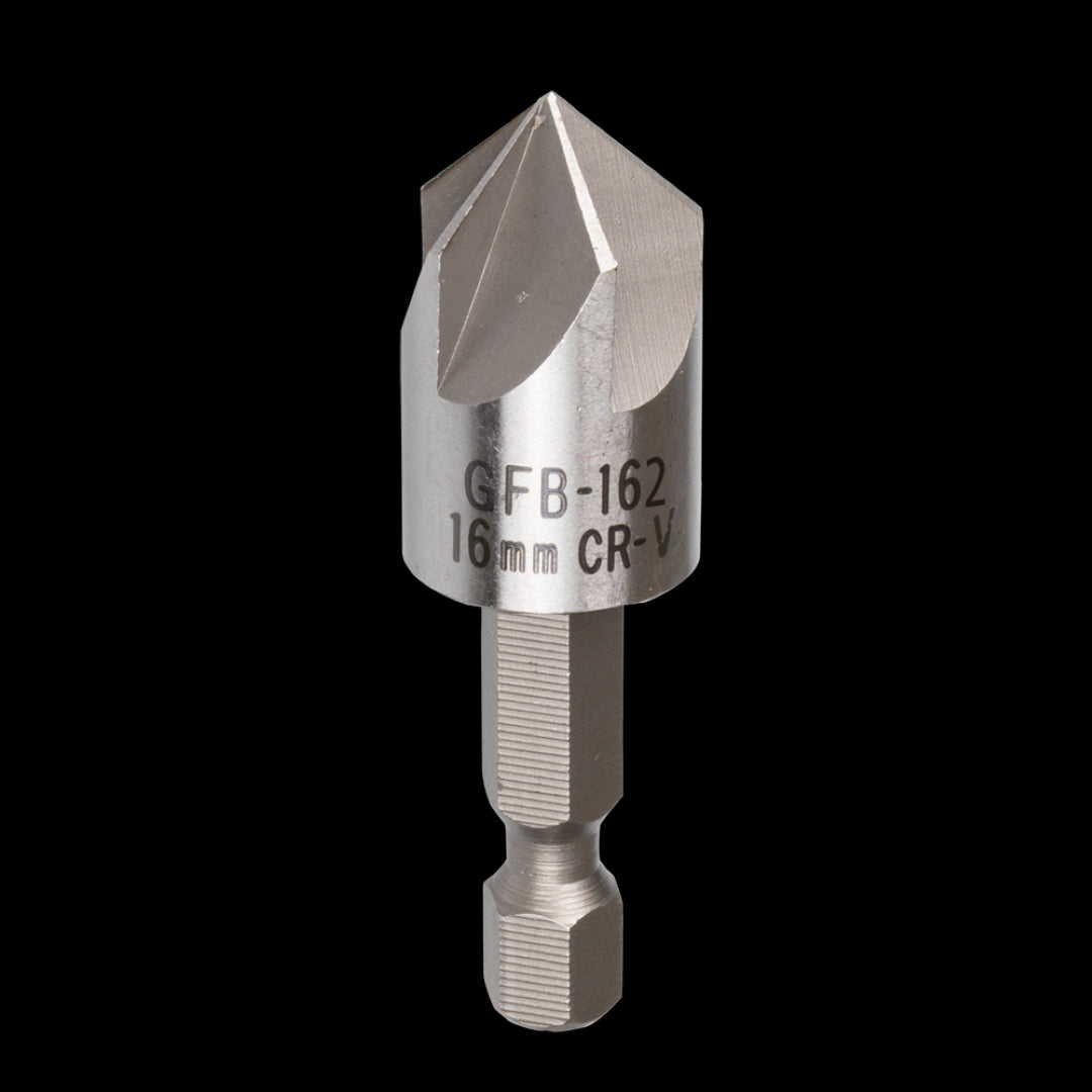 GFB 16mm Countersink Bit for precise woodworking and metalworking, creating smooth, tapered holes in various materials.