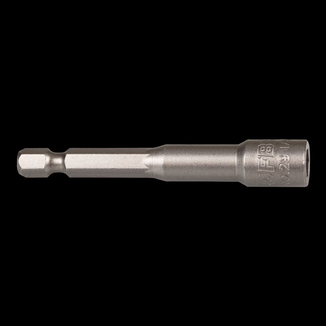 GFB 1/4" Magnetic Nutsetter 65mm for secure fastening, perfect for tight spaces and standard power tools.