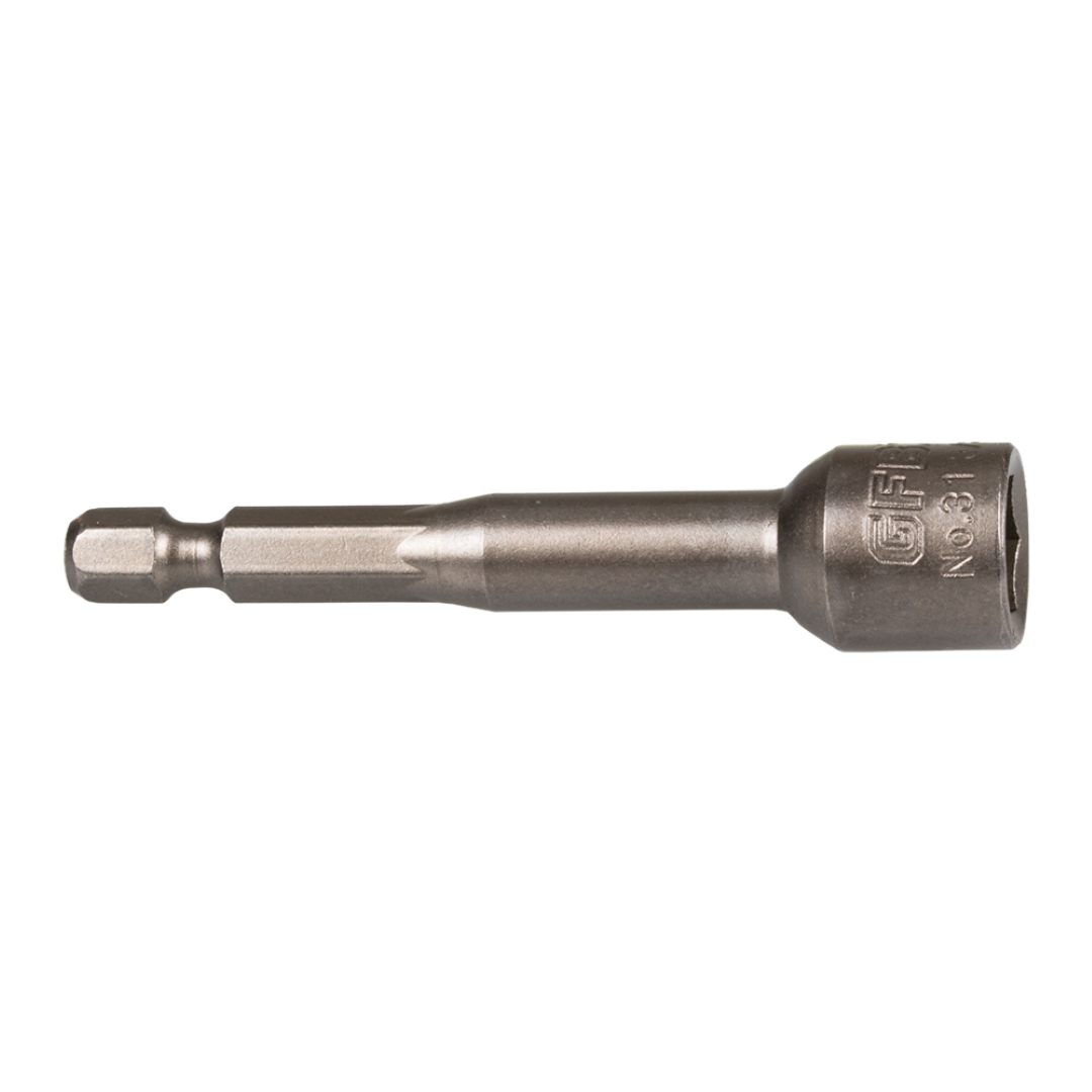 GFB 3/8" Magnetic Nutsetter - 65mm for secure fastening, with a magnetized tip and optimal reach for tight spaces.
