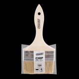 HAYDN 100mm Chip Brush for precision solvent applications, featuring a flat bristle design and ergonomic wooden handle.