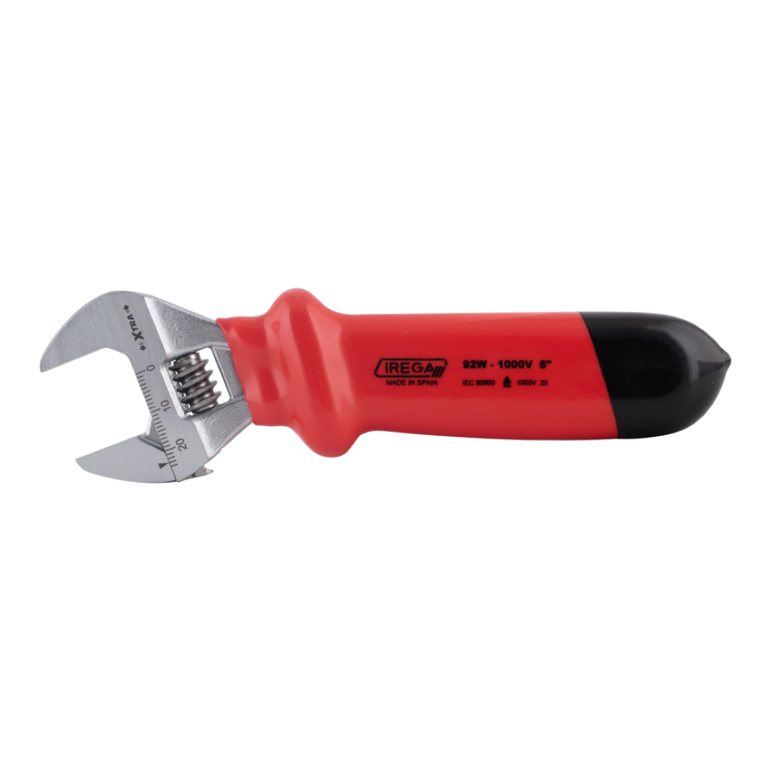 IREGA 1000V Insulated Adjustable Wrench (150mm x 24mm CAP)
