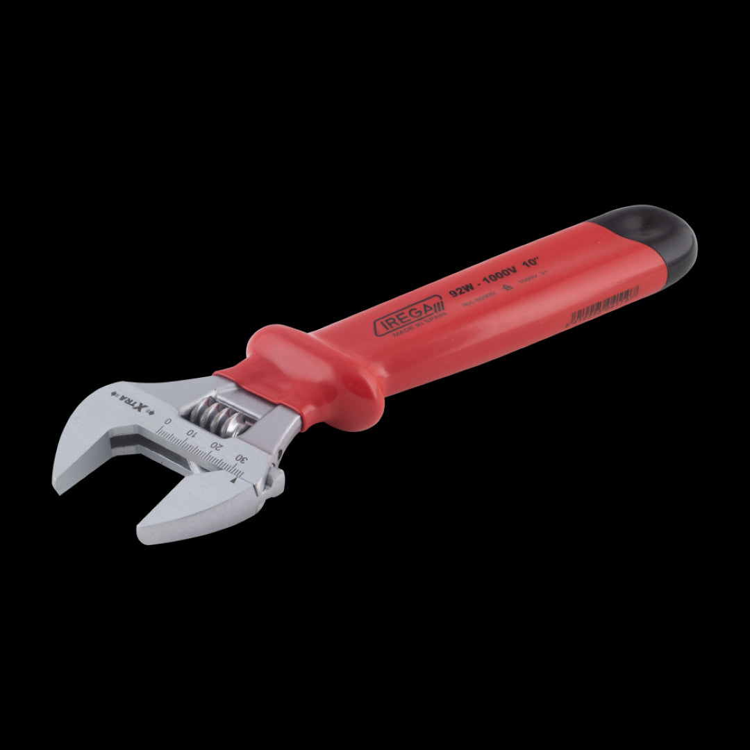 IREGA 1000V Insulated Adjustable Wrench (250mm x 34mm CAP)