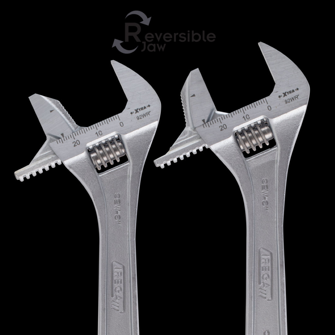 IREGA Reversible Jaw Adjustable Wrench (150mm x 27mm CAP)