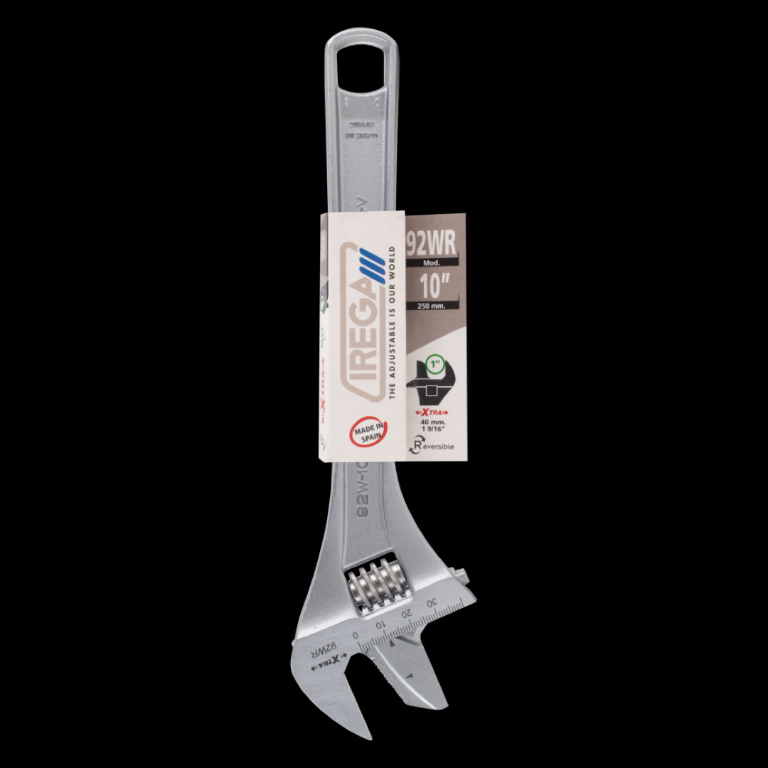 IREGA Reversible Jaw Adjustable Wrench (250mm x 40mm CAP)