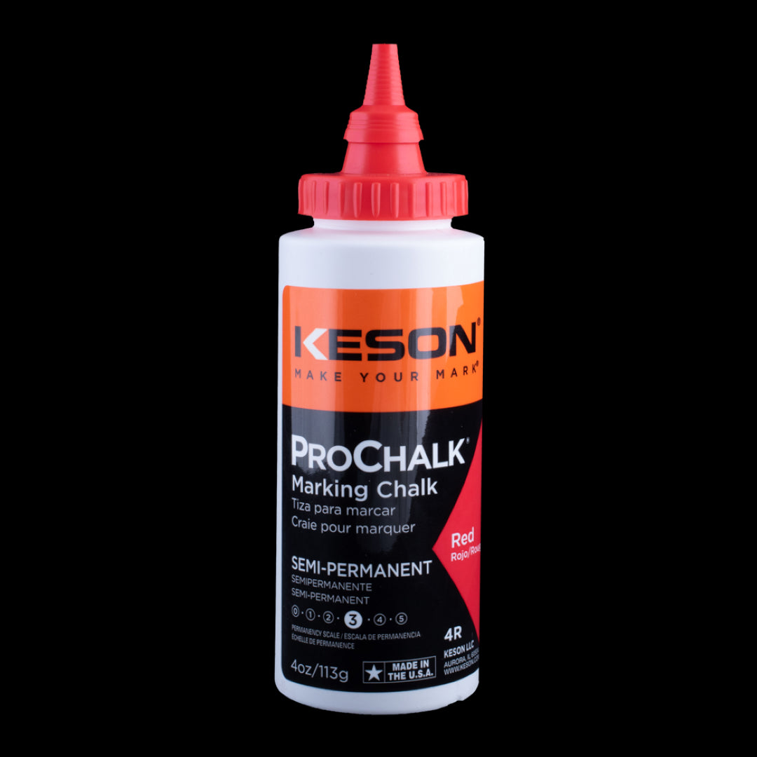 KESON ProChalk® Semi-Permanent Red Marking Chalk - 113g