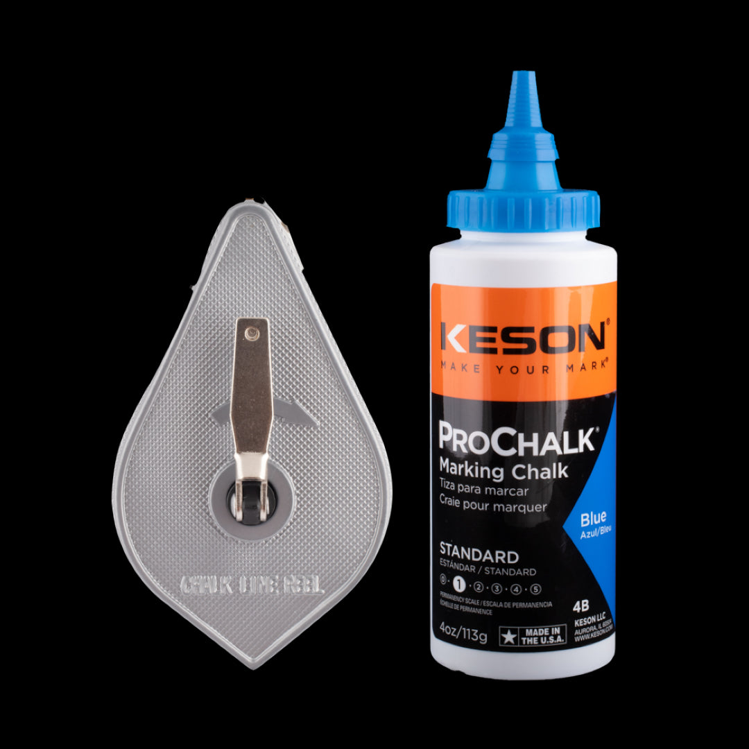 KESON Chalk Line Reel with Blue Marking Chalk