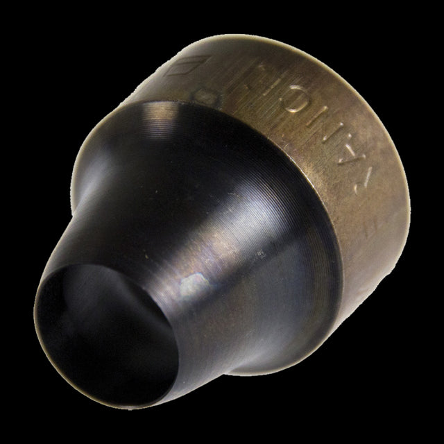 MAYHEW 3/4" Hollow Punch for precise cuts in cloth, vinyl, and leather; features dual cutting heads for efficiency.