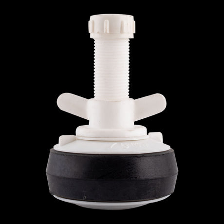 BAILEY 75mm Nylon Drain Test Plug for secure drain testing, featuring adjustable rubber seal and easy wing nut mechanism.